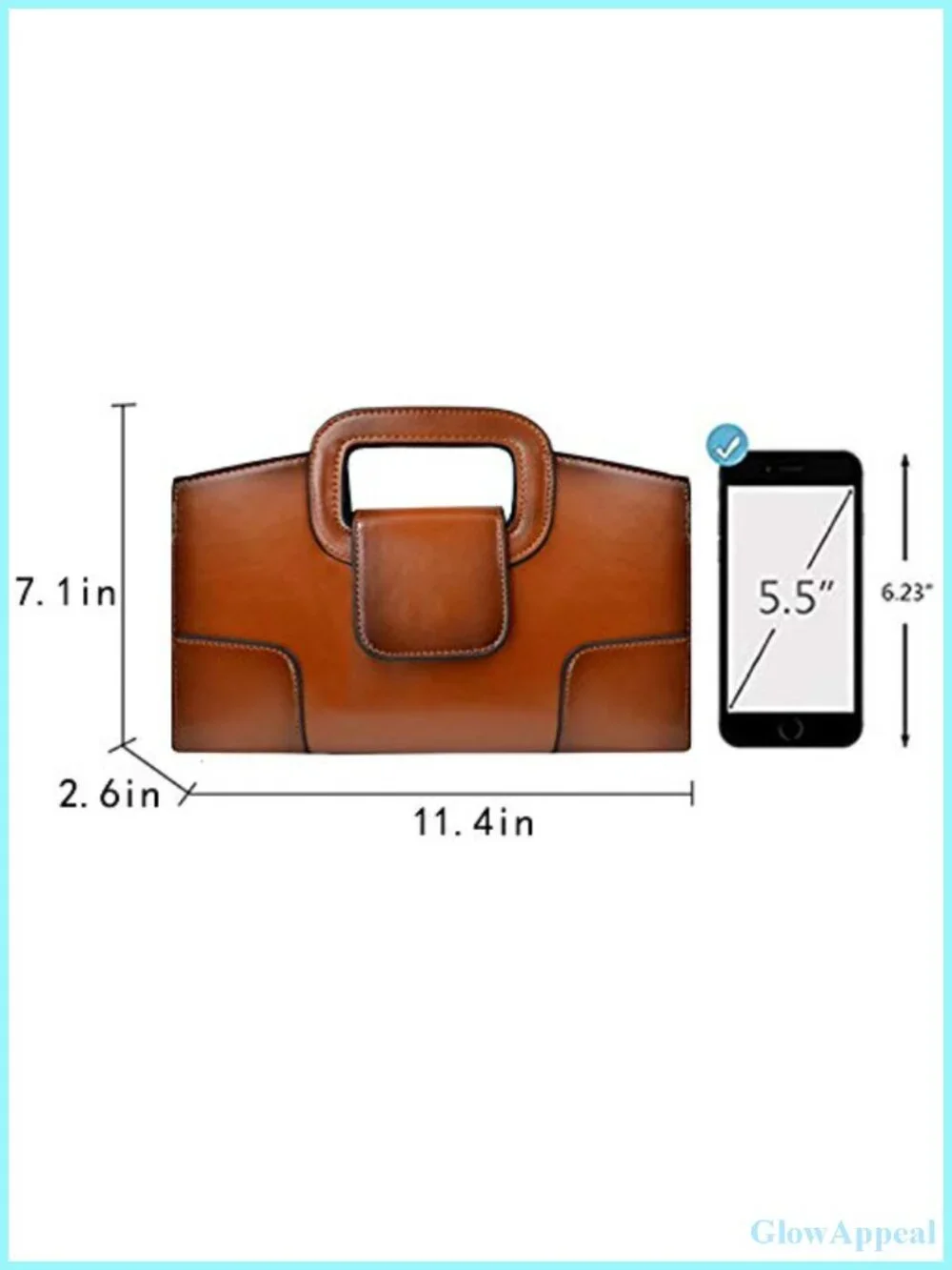 Women's Vintage Flap Satchel Handbag PU Leather Clutch Purse Shoulder Bag